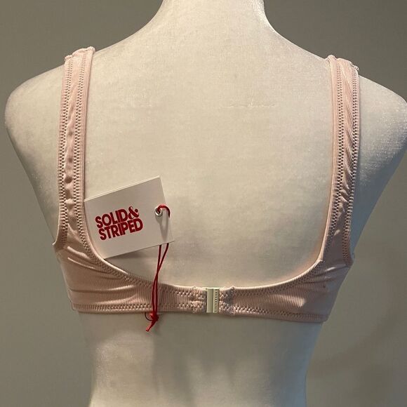 SOLID & STRIPED BIKINI TOP NWT - Picture 2 of 7